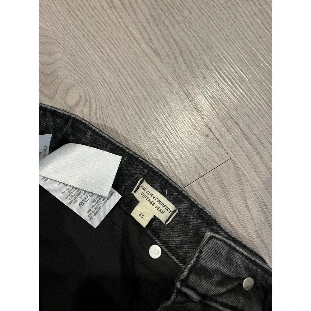 Madewell The Curvy Perfect Vintage Jean in Lunar Wash womens size 25 - Picture 5 of 10